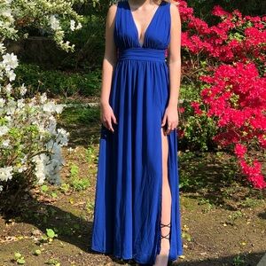Lulus Ocean Blue Prom Dress